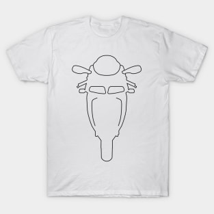 Ducati 916 outline graphic (black) T-Shirt